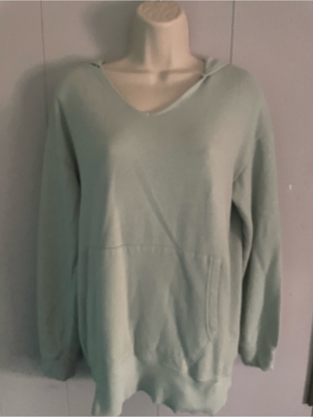 Kohl's Light Sage Green Pullover Hoodie